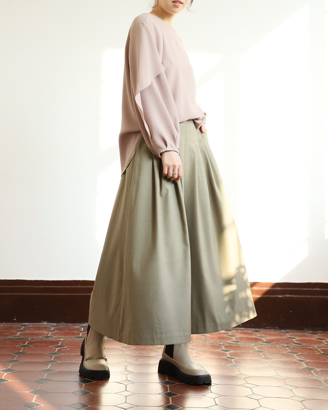 Pleated Culottes (2 Color)