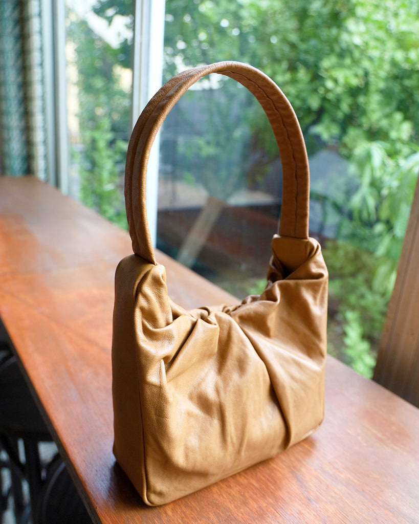 Texture Leather Ruched Bag (Display)