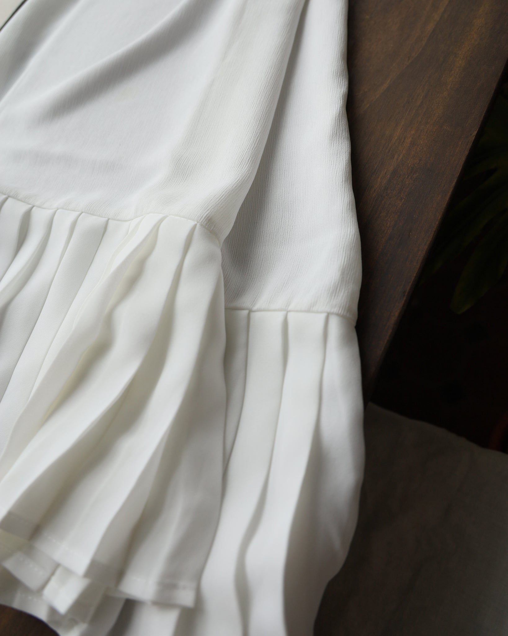 Strappy Pleated Hem Dress