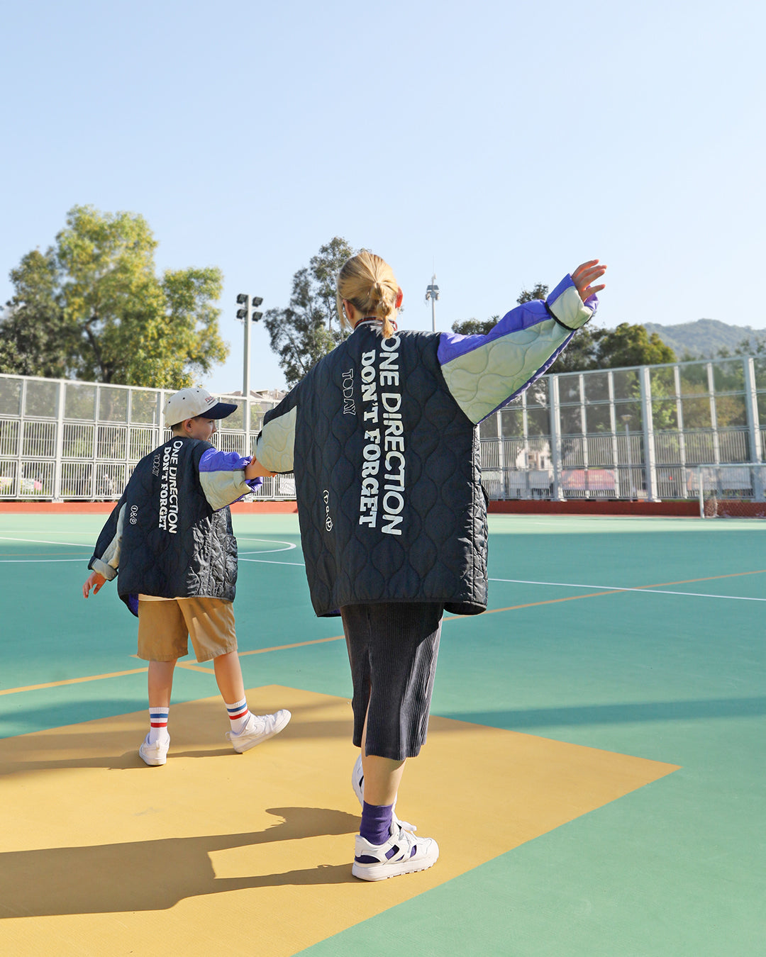 Color Block Jacket （Army Green - Adult)