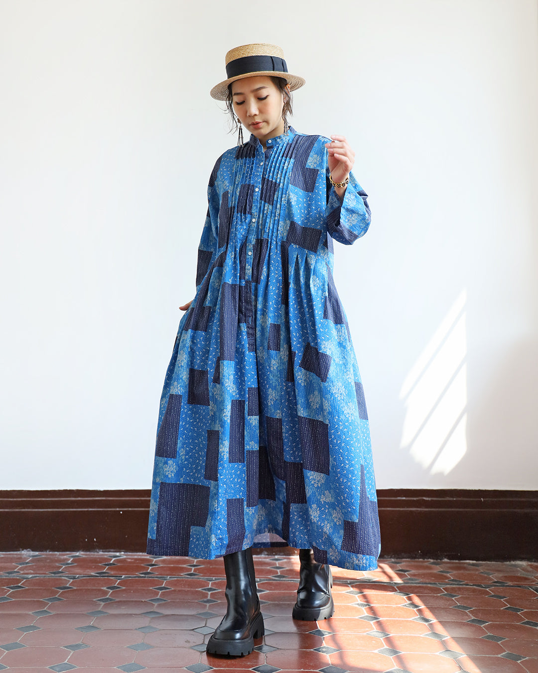 Patchwork Floral Dress