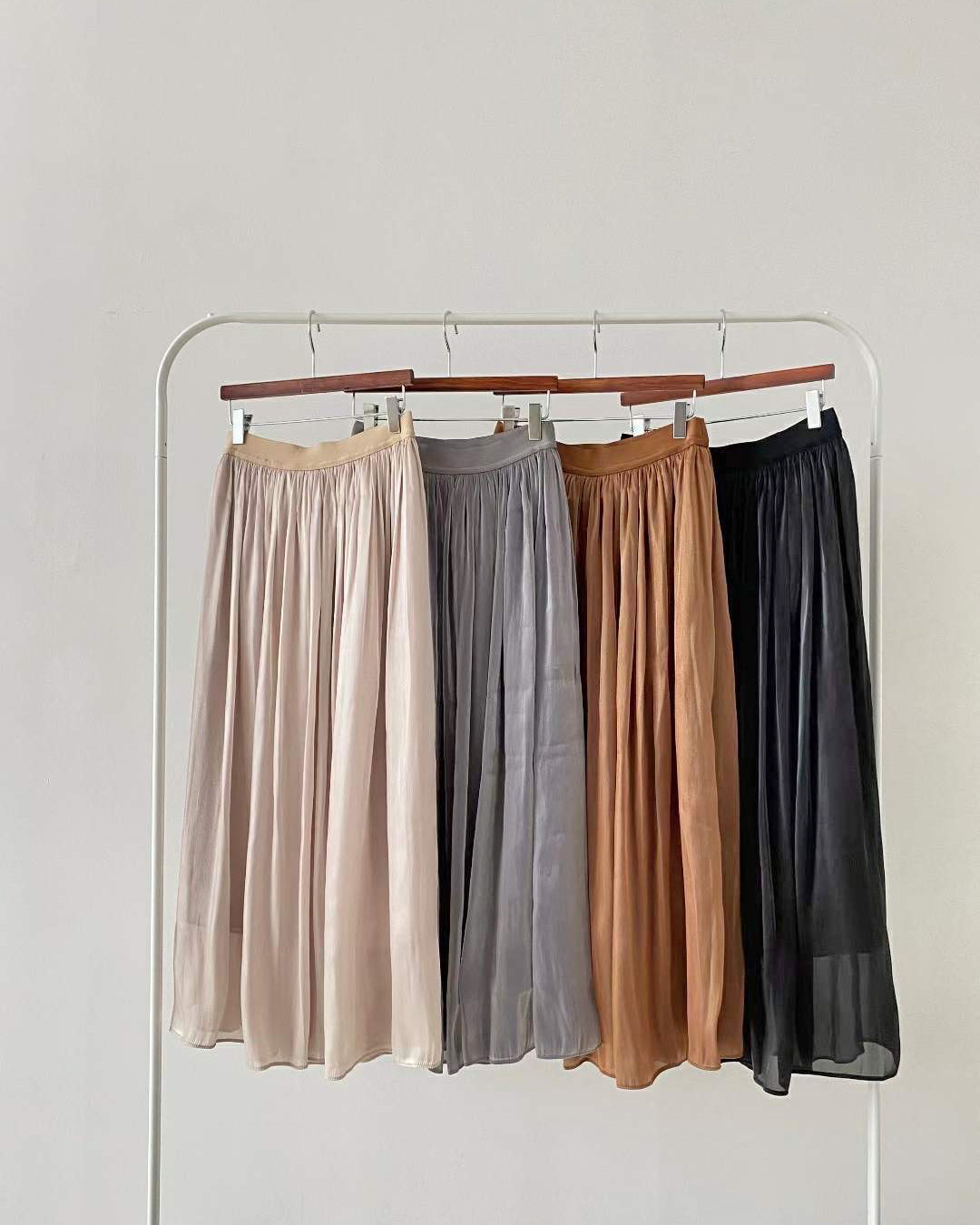 Silky Midi Skirt